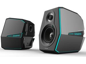 Ασύρματα Ηχεία Υπολογιστή Edifier G5000 2.0 με RGB Φωτισμό και Bluetooth Ισχύος 88W σε Μαύρο Χρώμα